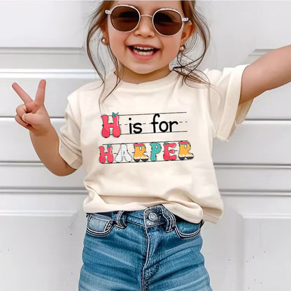 Custom Kids Name Back To School Shirt Shirt