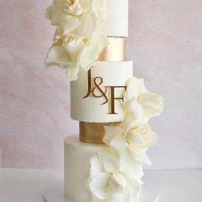 Acrylic two initials letter Personalized Wedding initials