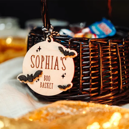 Halloween Name Boo Basket Tag