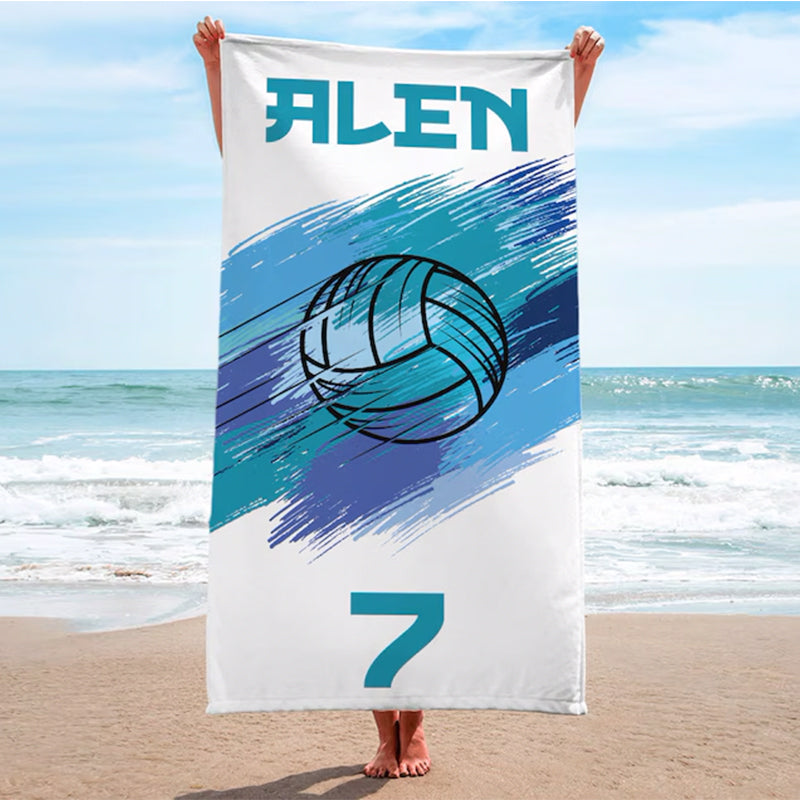 Custom Volleyball Team Towel, Personalized Team Gift
