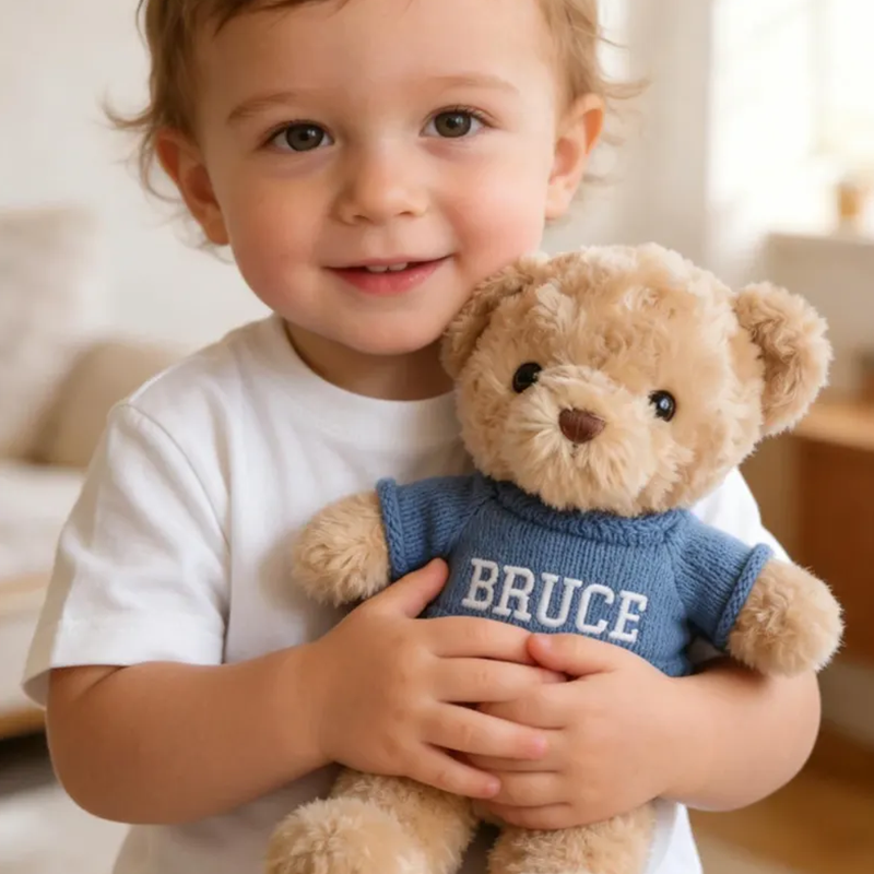 Embroidered Name Teddy Bear,Personalized Stuffed Animal
