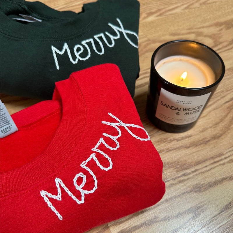 Custom Yarn Embroidered Sweatshirt