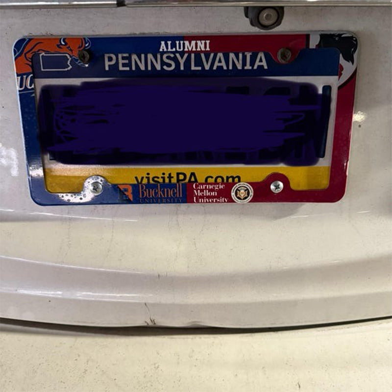 Personalized House Divided License Plate Frame Decorative License