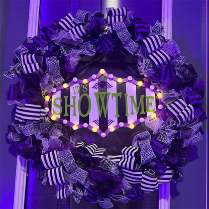 Halloween Door Hanger: 'It's Showtime' Decor