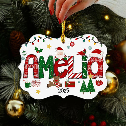 Personalized Kids Name Christmas Ornament