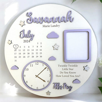 Baby Photo Keepsake Gift, Baby Birth Announcement, Newborn Gift