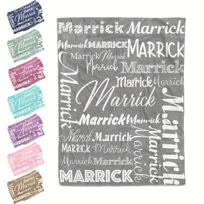 Personalized Flannel Blanket Custom with Name