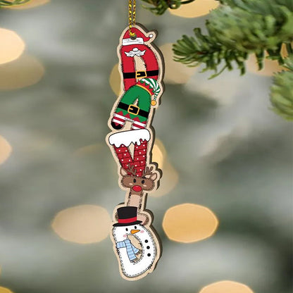 Custom Christmas Name Letter Ornament, Stocking Tag