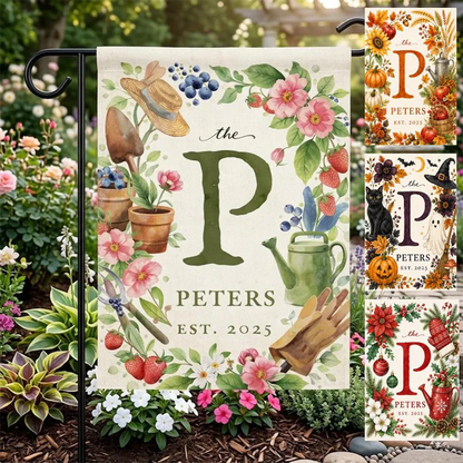 Personalized Garden Flag, Custom Yard Decor