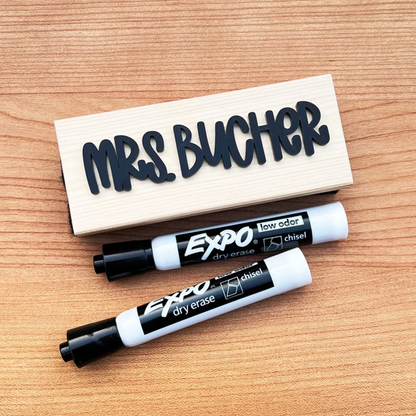 Personalised Whiteboard Eraser and Expo Markers,Thank You Gift