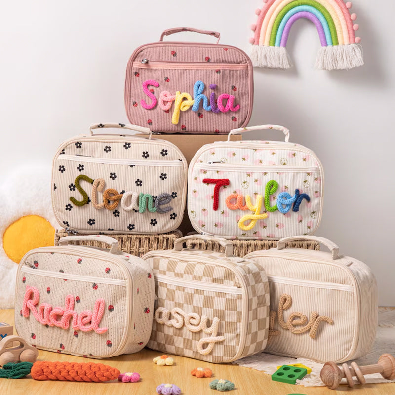Personalized Kids Lunch Bag with Name Embroidery