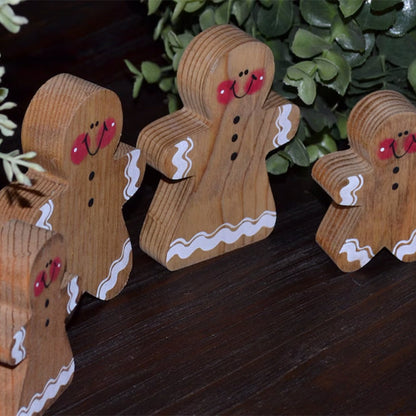 Christmas Decor Personalized Gingerbread Family Set