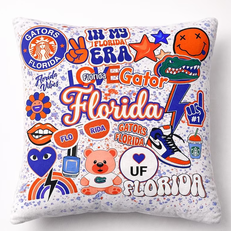 Custom College Pillows, University Pillow, College Bed Party Pillows Graduation Gift