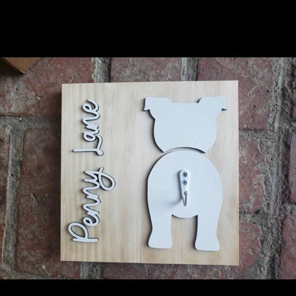 Custom Dog Leash Holder | Personalized Breed Dog Leash Holder