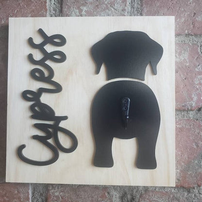 Custom Dog Leash Holder | Personalized Breed Dog Leash Holder