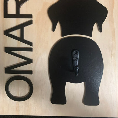 Custom Dog Leash Holder | Personalized Breed Dog Leash Holder