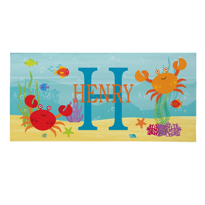 Personalized Kids Beach Towel - Fun Beach Designs - Gift For Girls Or Boys