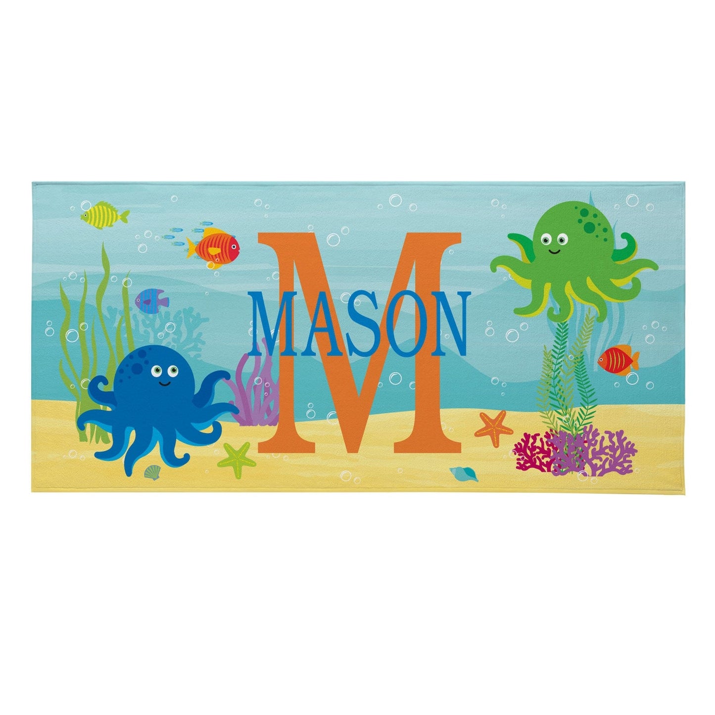 Personalized Kids Beach Towel - Fun Beach Designs - Gift For Girls Or Boys