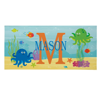 Personalized Kids Beach Towel - Fun Beach Designs - Gift For Girls Or Boys