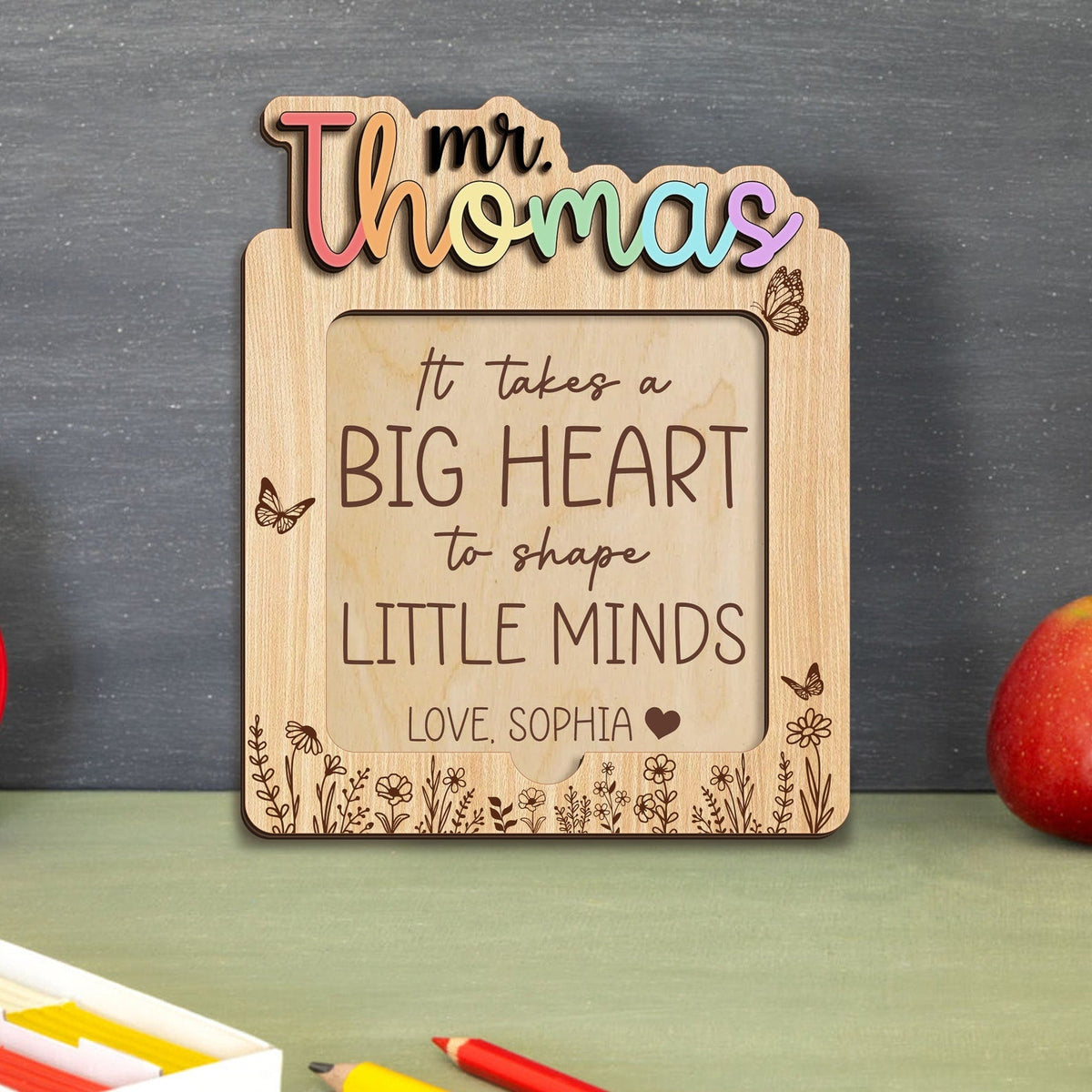 Custom Sticky Note Holder, Personalized Teacher Gifts, Teacher Appreciation Gift