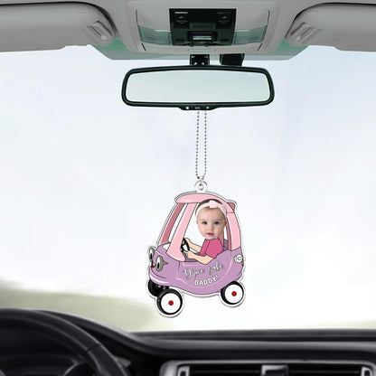 Custom Kids Photo Car Visor Clip: Personalized Fathers Day Gift for Dad,