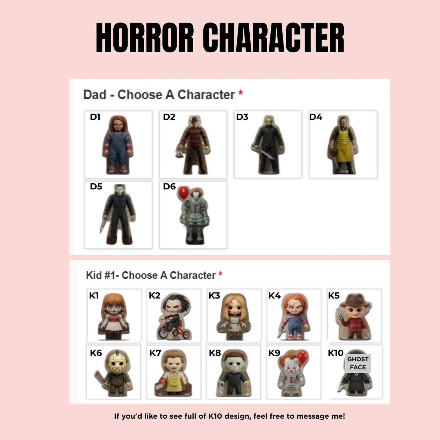 Personalized Father Day Acrylic Plaque, Michael Myers Figure Acrylic Block