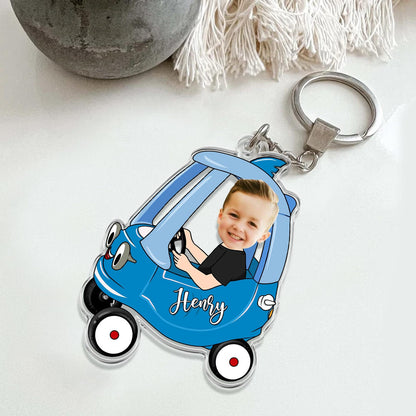 Custom Kids Photo Car Visor Clip: Personalized Fathers Day Gift for Dad,