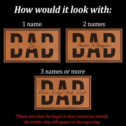 Custom Dad Hat With Kids Names-Personalized Dad Hat-Father's Day Hats