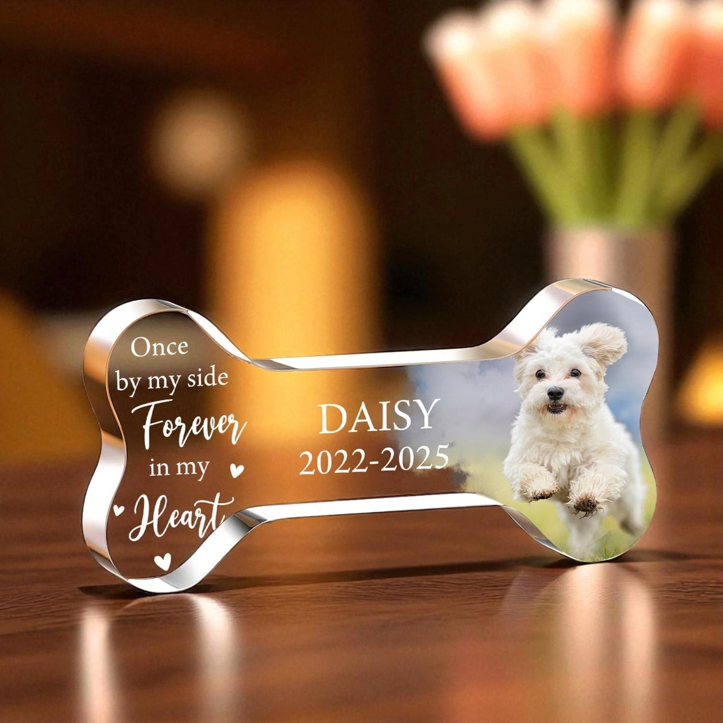 Personalized Pet Memorial Plaque, Photo Pet Memorial Gift, Pet Loss Keepsake