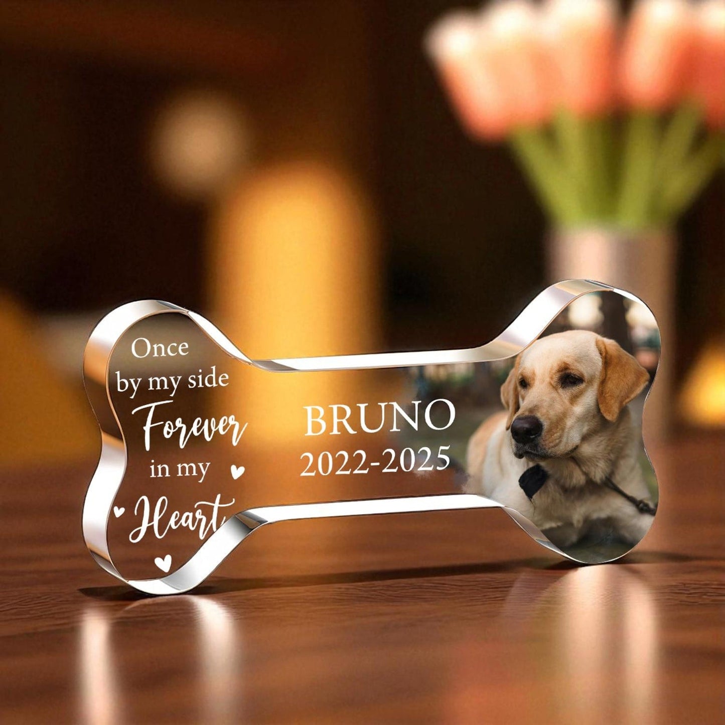 Personalized Pet Memorial Plaque, Photo Pet Memorial Gift, Pet Loss Keepsake