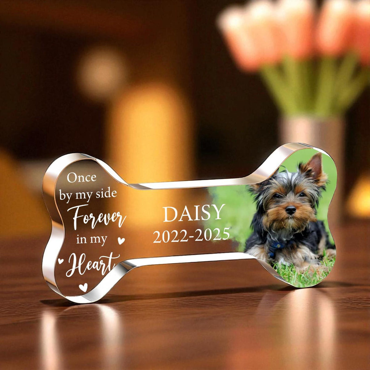 Personalized Pet Memorial Plaque, Photo Pet Memorial Gift, Pet Loss Keepsake