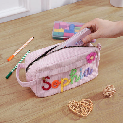 Personalized Pencil Case, Custom Girls Pencil Bag, Back to School Gift