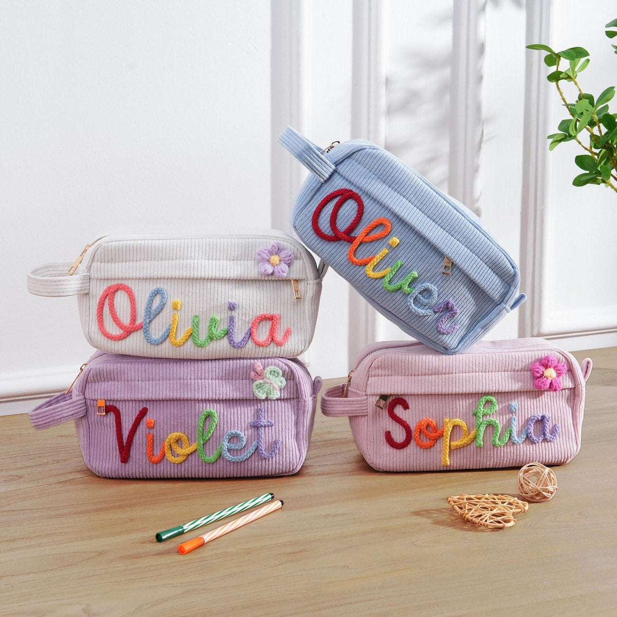 Personalized Pencil Case, Custom Girls Pencil Bag, Back to School Gift