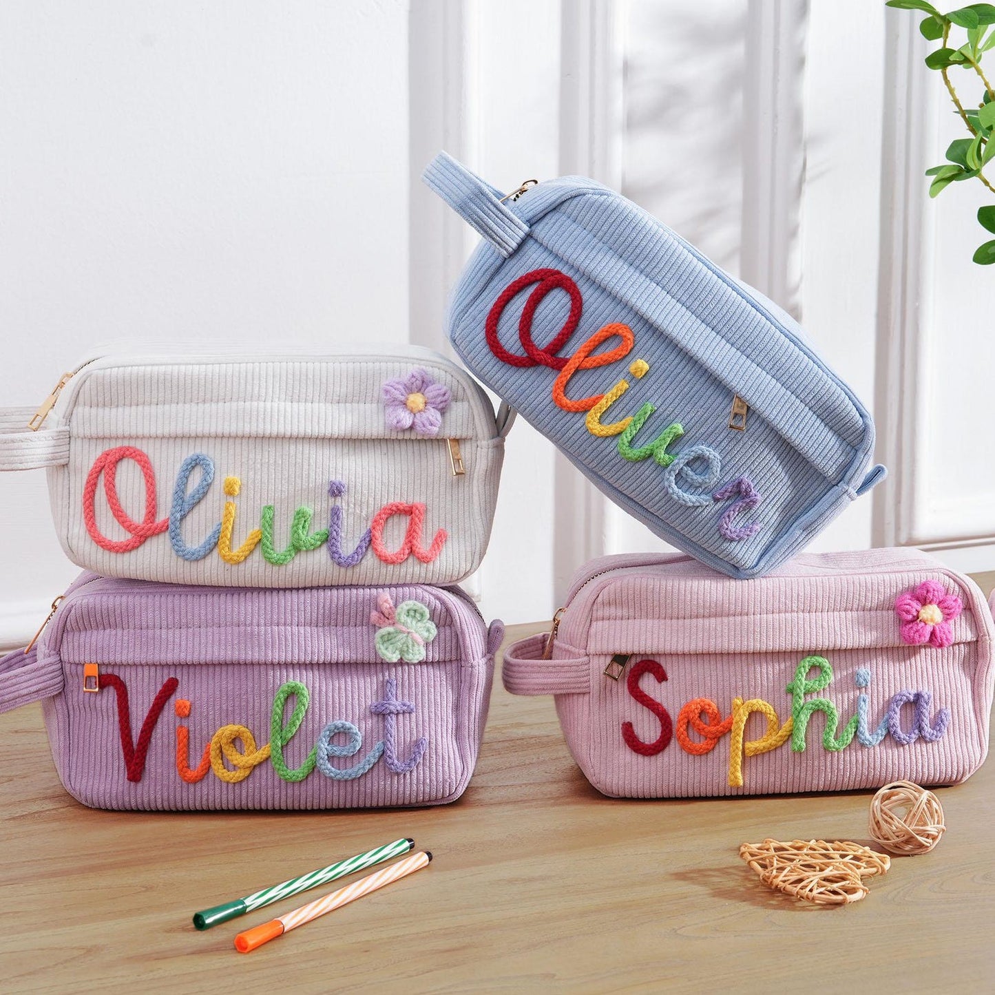 Personalized Pencil Case, Custom Girls Pencil Bag, Back to School Gift