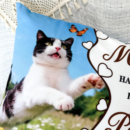 Custom Pet Memorial Pillow, Pet Loss Gift with Photo, Dog Cat Memorial Cushion