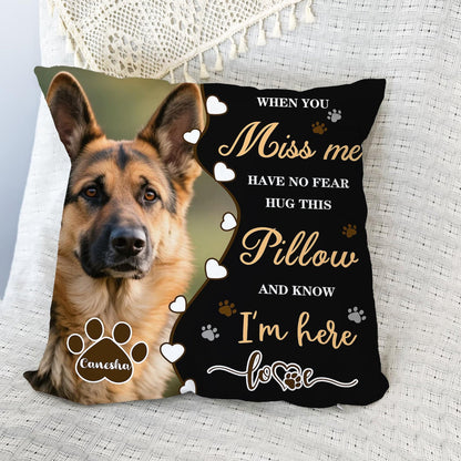 Custom Pet Memorial Pillow, Pet Loss Gift with Photo, Dog Cat Memorial Cushion