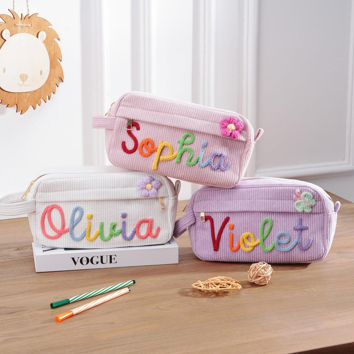 Personalized Pencil Case, Custom Girls Pencil Bag, Back to School Gift