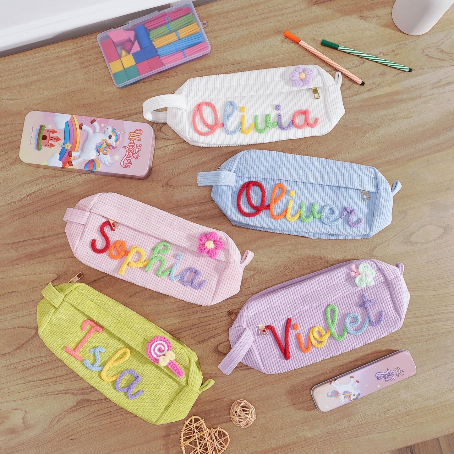 Personalized Pencil Case, Custom Girls Pencil Bag, Back to School Gift