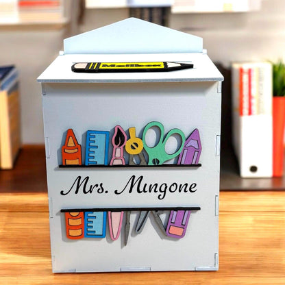 Personalized Teacher Mailbox & Door Sign Set: Classroom Decor