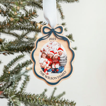 Custom Photo Christmas Ornament, Picture Christmas Ornament, Personalized 2026 Ornament