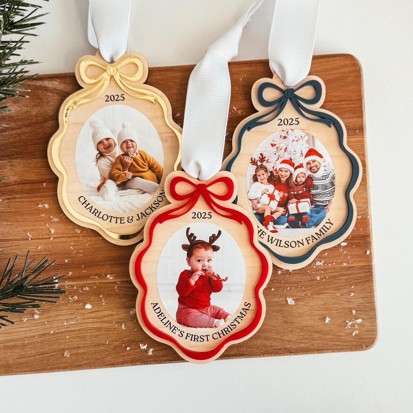 Custom Photo Christmas Ornament, Picture Christmas Ornament, Personalized 2026 Ornament