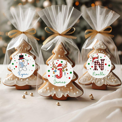 Personalized Name Christmas Gift Stickers, Gift Tag Stickers