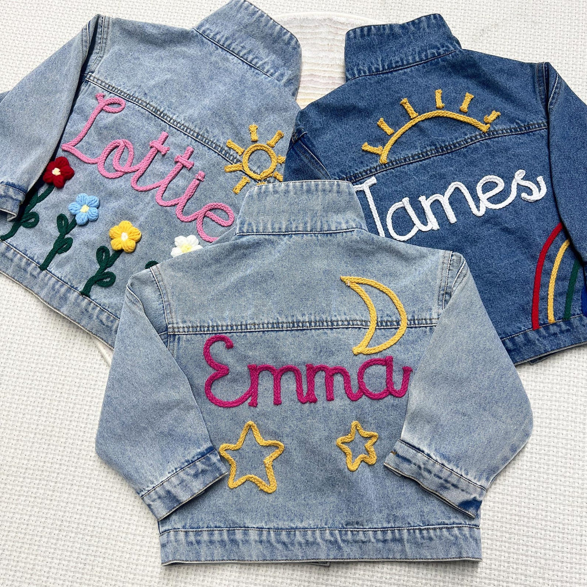 Personalized Name Denim Jacket: Custom Toddler Baby Jean Jacket Gift For Kids