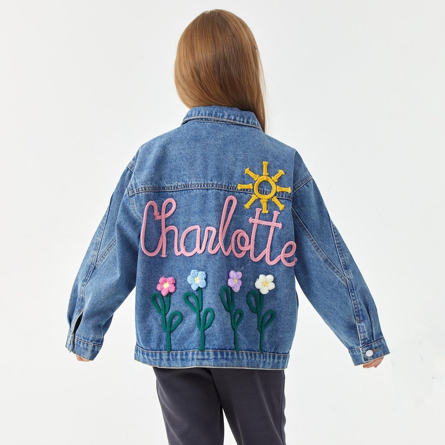 Personalized Name Denim Jacket: Custom Toddler Baby Jean Jacket Gift For Kids
