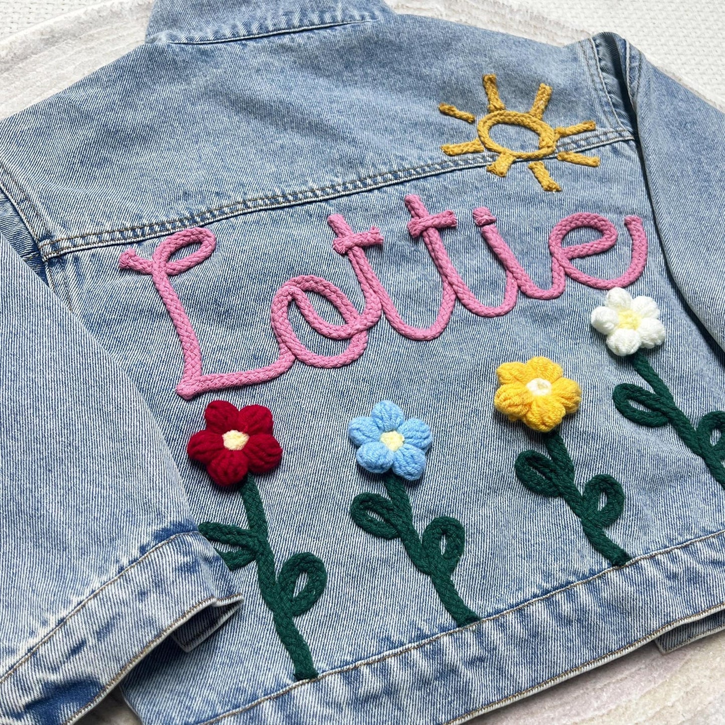 Personalized Name Denim Jacket: Custom Toddler Baby Jean Jacket Gift For Kids