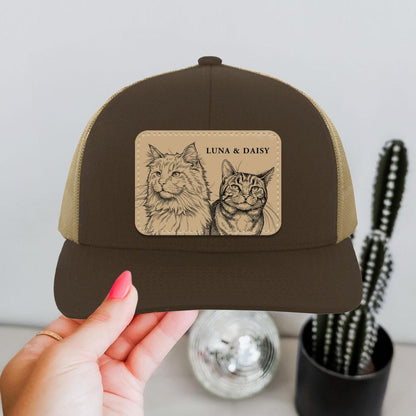 Custom Pet Portrait Trucker Hat