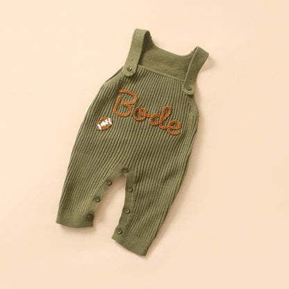 Personalized Baby Football Outfit, Baby Romper  Football, Football Fan Gift