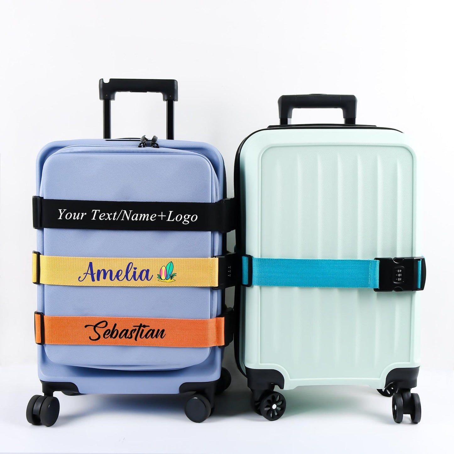 Personalised Luggage Strap,Suitcase Luggage Belt With Your Text