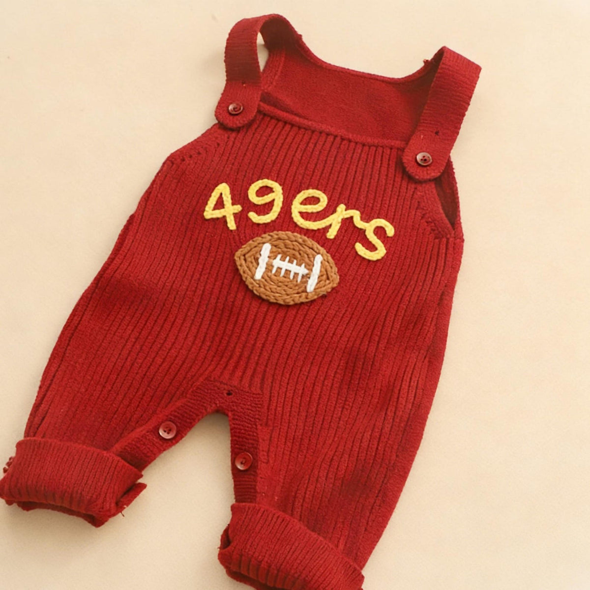 Personalized Baby Football Outfit, Baby Romper  Football, Football Fan Gift