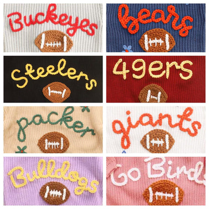 Personalized Baby Football Outfit, Baby Romper  Football, Football Fan Gift